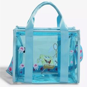 SpongeBob SquarePants Jellyfishing Clear Mini Tote | NWT | Limited Edition